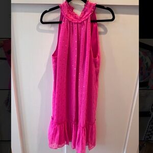 Trina Turk pink sparkle halter